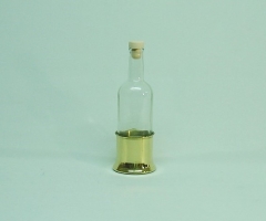 'Ouzo' spirit serving bottle, bronze.