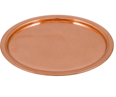 Plain copper disc.