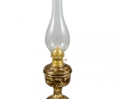 Kerosene lamp No 5072, 5074, 5076, antique finish.