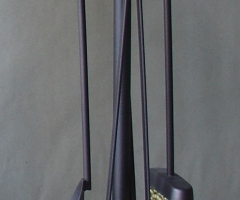 Fireplace tools set 'spiral' B'.