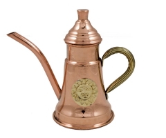 Olive oil server, copper.