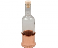 'Ouzo' spirit serving bottle, copper.