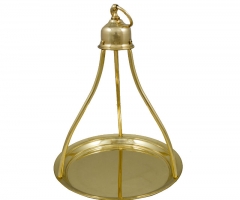 Traditional coffee-serving disc, bronze.
