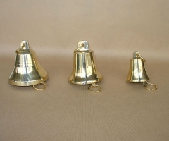 Brass bells, small-sized, Νο 1-2-3.
