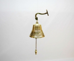 Brass bell 1 kgr, carved.