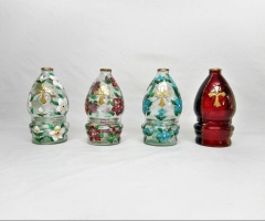 Glass oil lamp No 26028, hand painted.