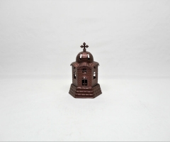 Metal oil lamp "church-B".